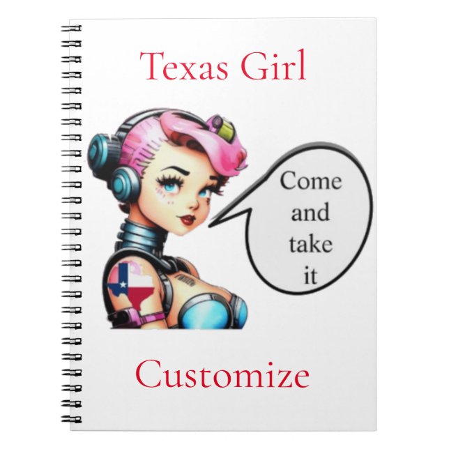 Caderno Espiral Texas Girl Thunder_Cove (Frente)