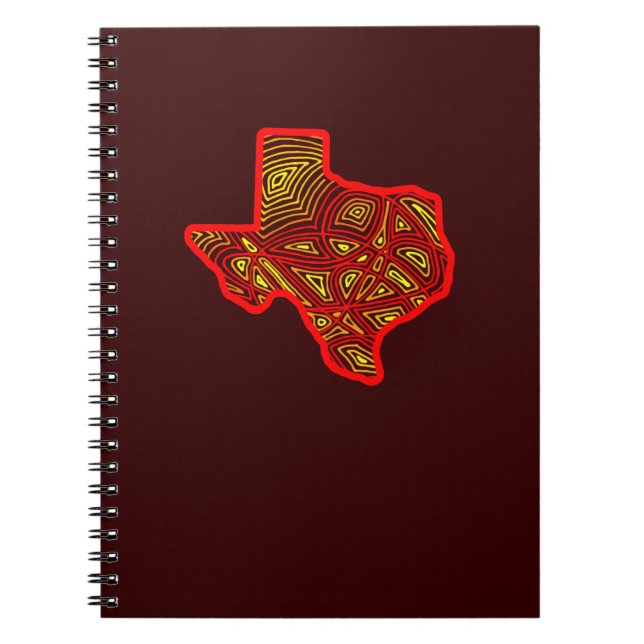 Caderno Espiral Texas Scribbleprint (Frente)