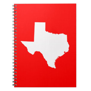 Caderno Espiral Texas Vermelho e Branco