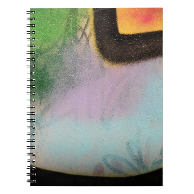 Caderno Espiral Têxteis brancos e amarelos (Frente)