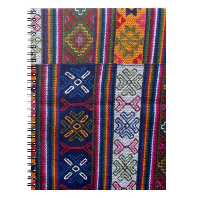 Caderno Espiral Têxtil Butanês (Frente)