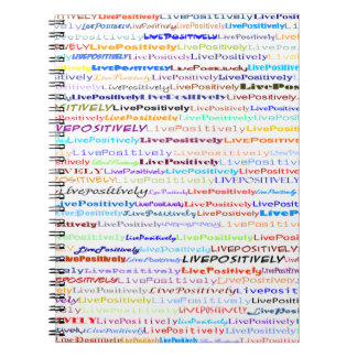 Caderno Espiral Texto Dinâmico Positivo Branco