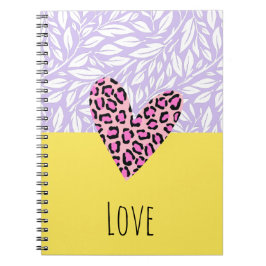 Caderno Espiral Texto personalizado Bloco de cor grafik vibrante e