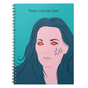 Caderno Espiral Texto Personalizado Da Tatuagem De Cafeeiro Do Caf