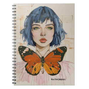 Caderno Espiral TEXTO PERSONALIZADO : Vista sua exclusividade   Ca