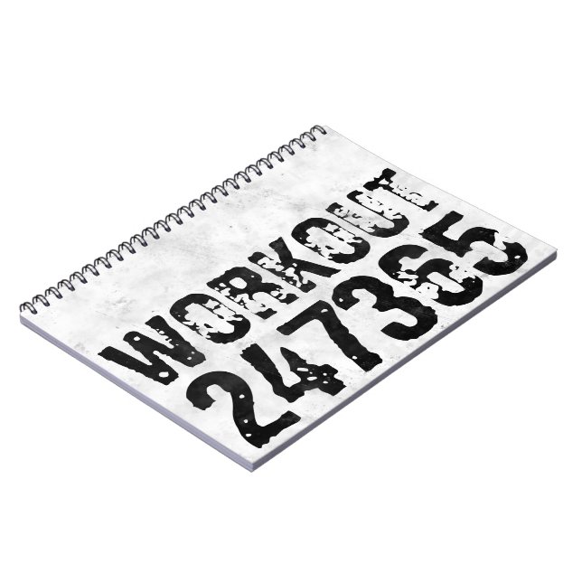 Caderno Espiral Texto riscado vestido Workout 247365 rústico (Left Side)