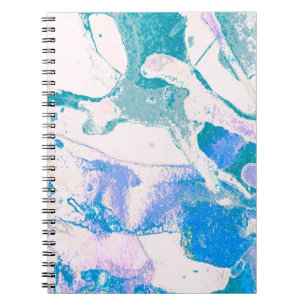 Caderno Espiral Textura artística. Bright Violet Border. Violet Ar