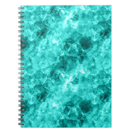 Caderno Espiral Textura ciana amassada