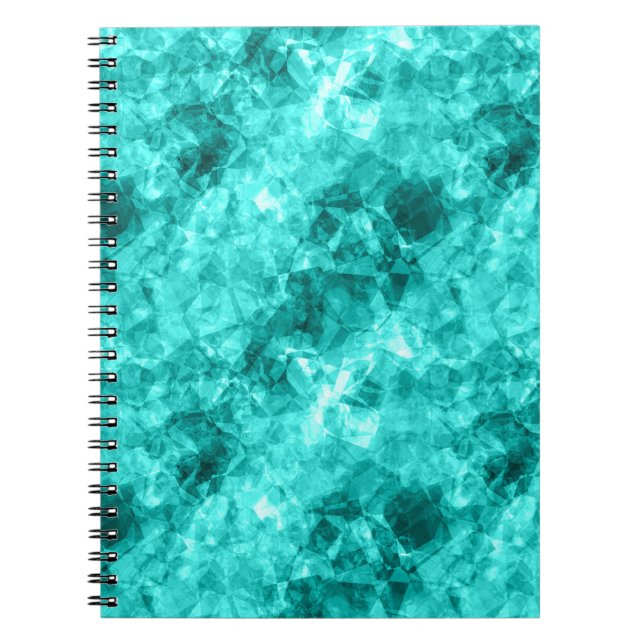Caderno Espiral Textura ciana amassada (Frente)