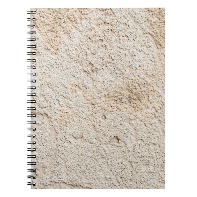 Caderno Espiral Textura clara da parede antiga, camada de concre (Frente)