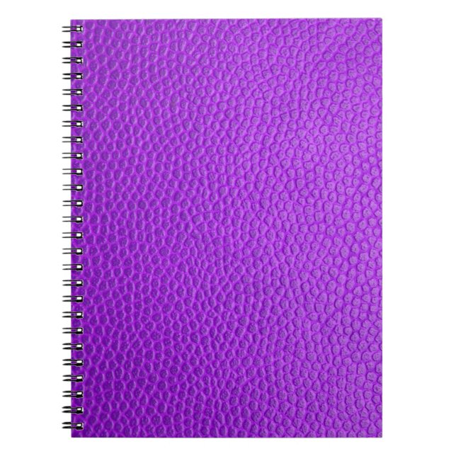 Caderno Espiral Textura cutânea roxa (Frente)