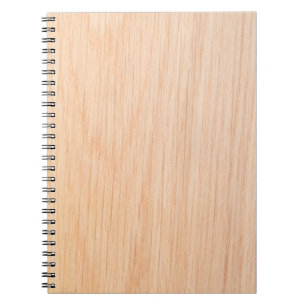 Caderno Espiral Textura da madeira do carvalho