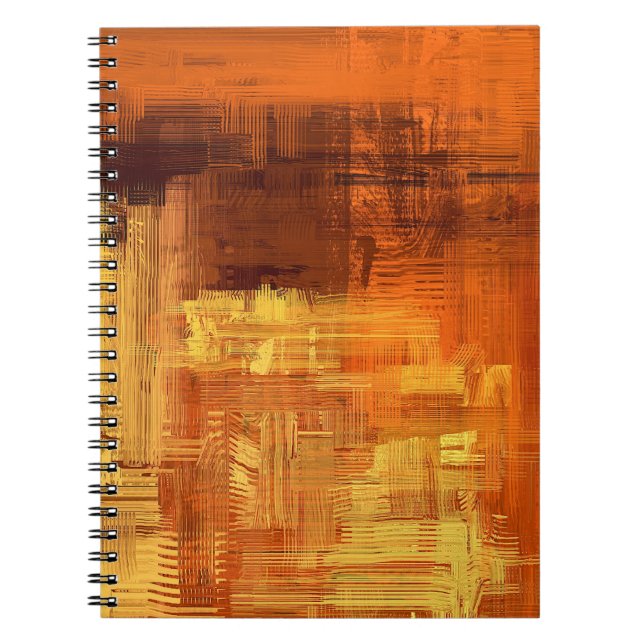 Caderno Espiral textura de abstrato. Ilustração 2d. Mão expressiva (Frente)