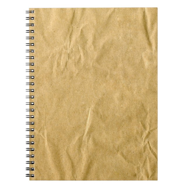 Caderno Espiral Textura de cartão amassada (Frente)
