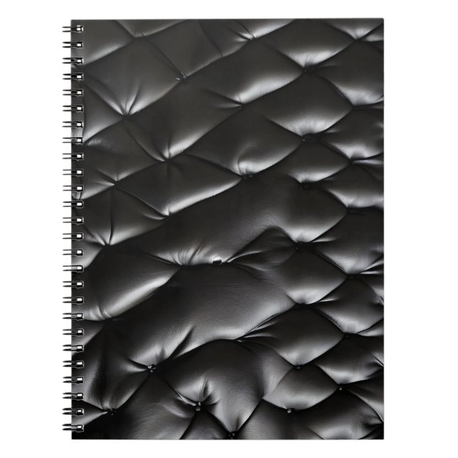 Caderno Espiral Textura de couro sem costura (Frente)