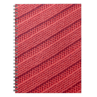 Caderno Espiral Textura de crochê de strippy.