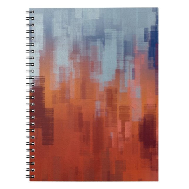 Caderno Espiral textura de fundo abstrato. Ilustração 2d. Expr (Frente)