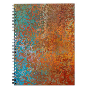Caderno Espiral Textura de fundo castanho-velho