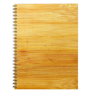 Caderno Espiral Textura de fundo do bambu de madeira