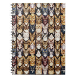 Caderno Espiral Textura de gatos