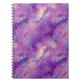 Caderno Espiral Textura de Gel de Cristal Roxo Ametist