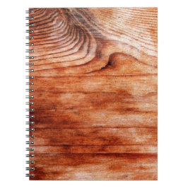 Caderno Espiral Textura de grão de madeira