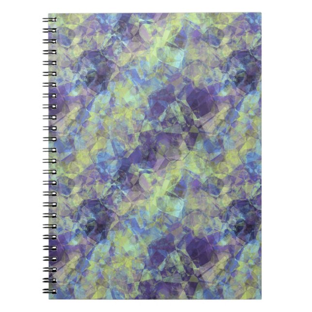 Caderno Espiral Textura de Lavanda amassada (Frente)