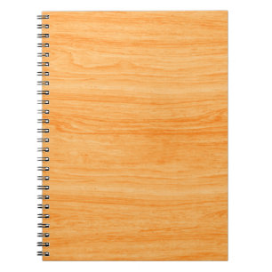 Caderno Espiral textura de madeira com madeira de padrão natural, 