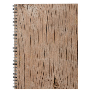 Caderno Espiral Textura de madeira de latido utilizada como fundo