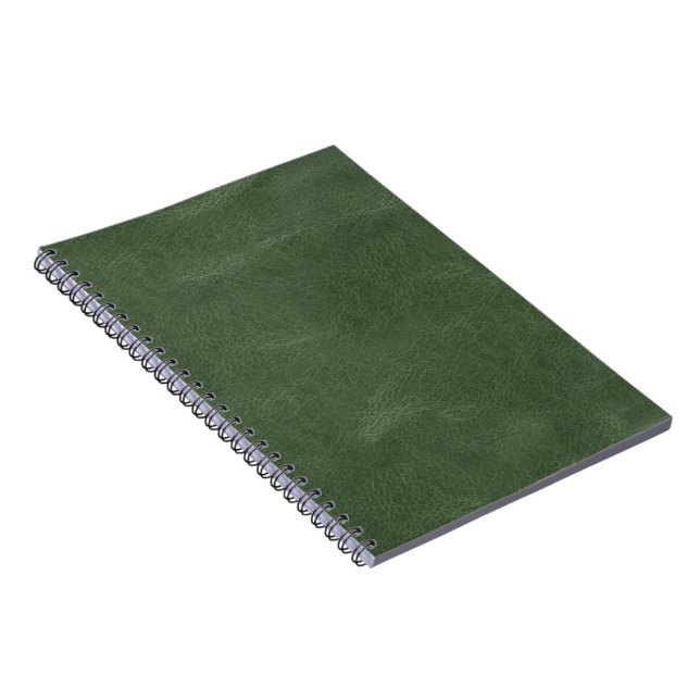 Caderno Espiral Textura de Natal Verde de Olive Pistachio (Lado Direito)