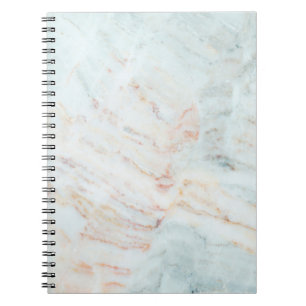 Caderno Espiral Textura de padrão mármore de fundo natural. Interi