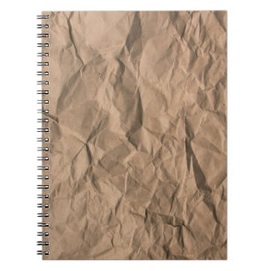 Caderno Espiral Textura de papel de reciclado áspero e grosso