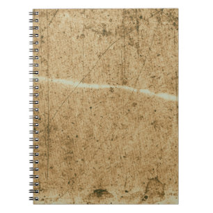 Caderno Espiral Textura de papel marrom antiga. Papel de cópia. Vi