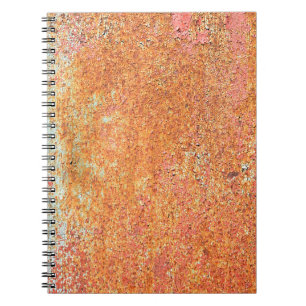 Caderno Espiral Textura do antigo metal revestido, idade, anc
