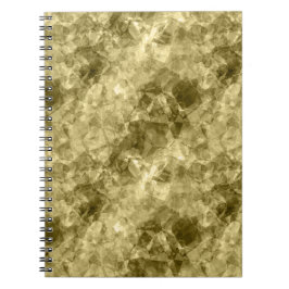 Caderno Espiral Textura em massa de bronze