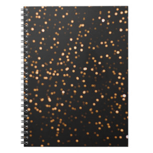 Caderno Espiral Textura em ouro de fundo brilhante