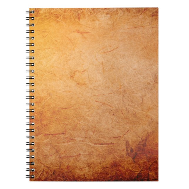 Caderno Espiral Textura em papel antigo (Frente)
