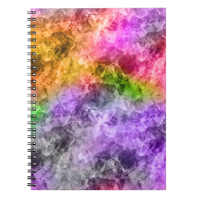 Caderno Espiral Textura Exótica Despedaçada (Frente)