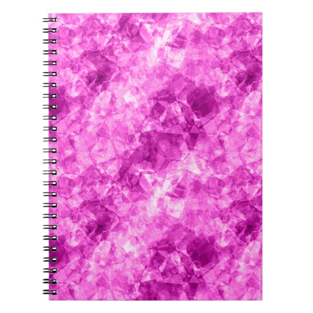 Caderno Espiral Textura impermeável rosa (Frente)