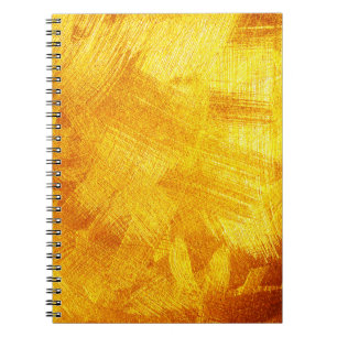 Caderno Espiral Textura luxuosa do ouro, fundo abstrato.