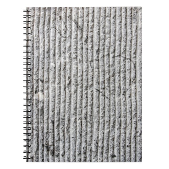 Caderno Espiral Textura na parede da cinza. Textura da parede de p (Frente)