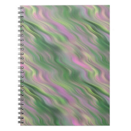 Caderno Espiral Textura ondulada rosa de chicote