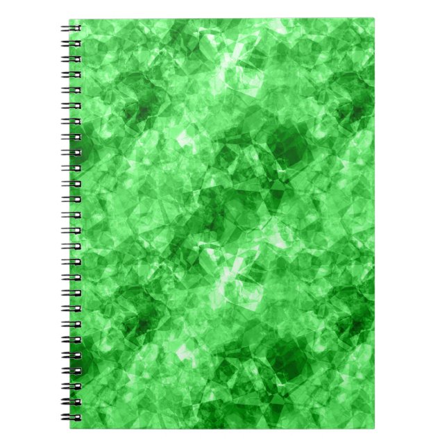 Caderno Espiral Textura verde amassada (Frente)