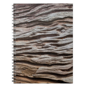 Caderno Espiral Textureabstrato de madeira antiga, decoração domés