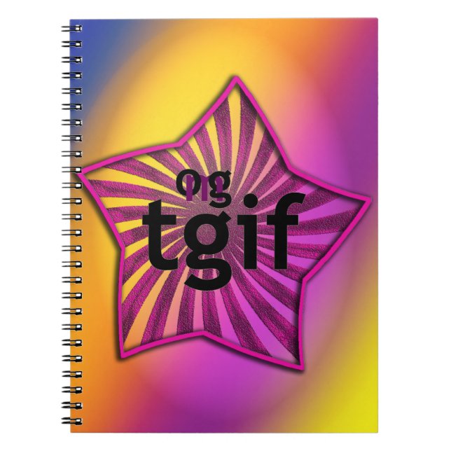 Caderno Espiral Tgif! (Frente)
