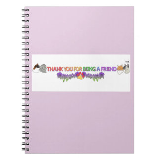 Caderno Espiral Thank You for Being a Friend Official Notebook