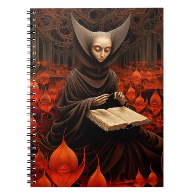 Caderno Espiral The Book Healer - Arte Surrealista (Frente)
