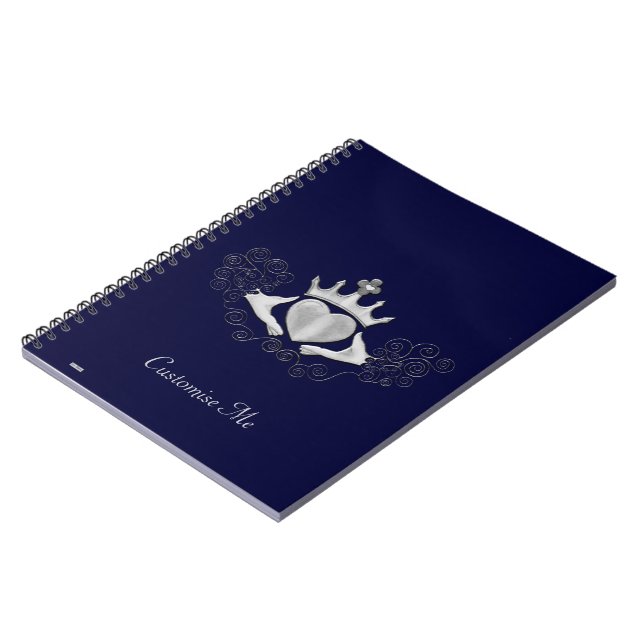 Caderno Espiral The Claddagh (Prata) (Left Side)