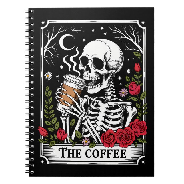 Caderno Espiral The Coffee Witchy Vibes Tote Bag – Magical Goth  (Frente)