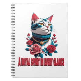 Caderno Espiral The Eyes of a Noble Feline